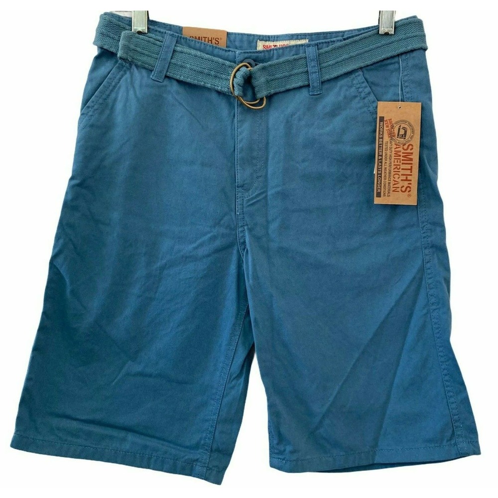 Smiths American Shorts Bermuda Boys Size 16 Blue
